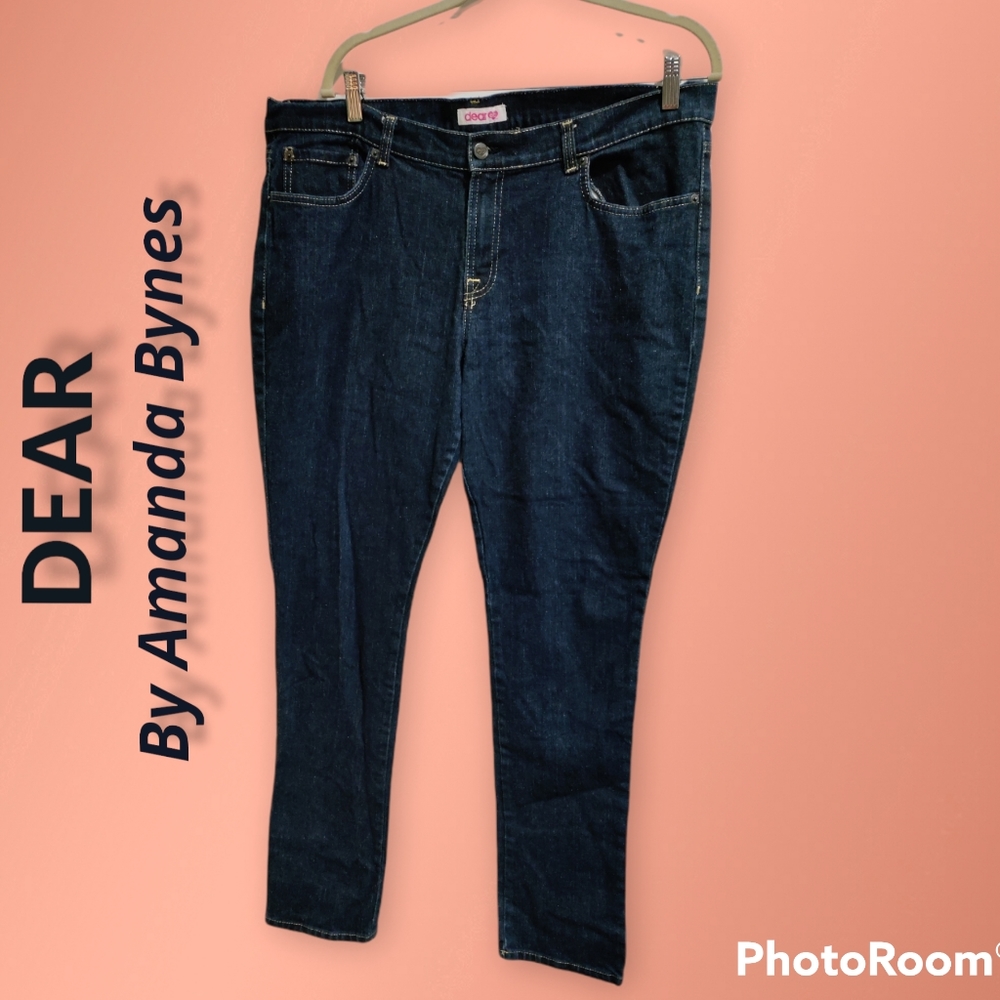 Vintage Dear by Amanda Bynes dark denim jeans women's size 14